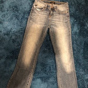 Just blue light wash boot cut jeans